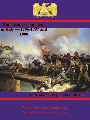 cover image of Napoleon's Campaigns in Italy &#8212; 1796-1797 and 1800